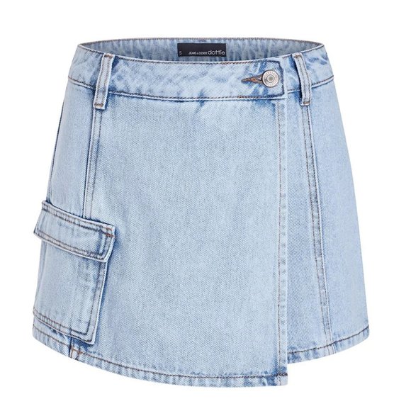 dottie Dresses & Skirts - COPY - Short Skirt Denim Blue  - Q0311